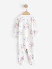 Gap Pink Floral and Stripe 3 Pack Baby Sleepsuit (0-12mths) - Image 3 of 11
