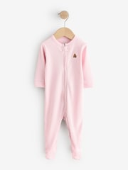 Gap Pink Floral and Stripe 3 Pack Baby Sleepsuit (0-12mths) - Image 4 of 11