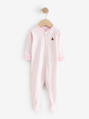 Gap Pink Floral and Stripe 3 Pack Baby Sleepsuit (0-12mths) - Image 5 of 11