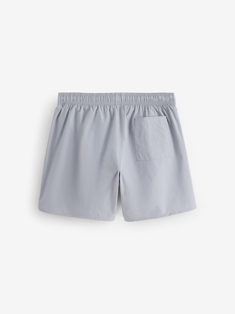 BOSS Grey Iconic Side Stripe Logo Swim Shorts - Image 2 of 2 BOSS Grey Iconic Side Stripe Logo Swim Shorts - Image 2 of 2