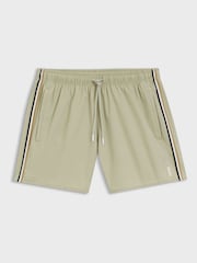 BOSS Natural Iconic Side Stripe Logo Swim Shorts - Image 1 of 1