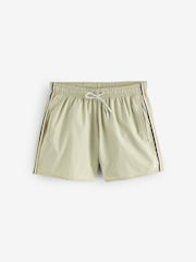 BOSS Natural Iconic Side Stripe Logo Swim Shorts - Image 4 of 5