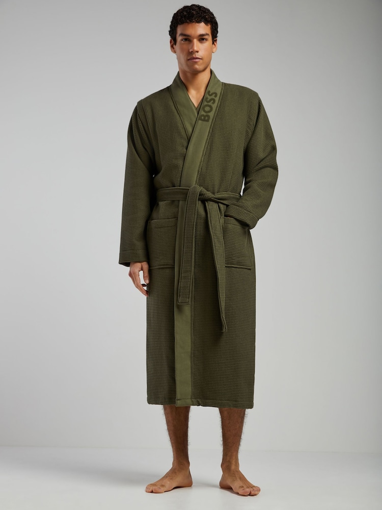 BOSS Green Waffle Logo Robe - Image 1 of 3