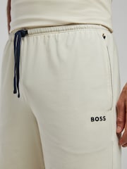 BOSS White Regular Fit Logo Shorts - Image 4 of 4