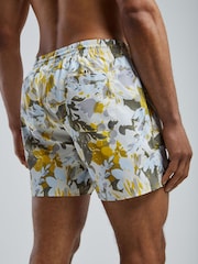 BOSS Yellow Piranha Printed Swim Shorts - Image 3 of 5