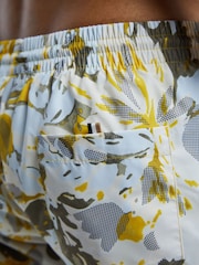 BOSS Yellow Piranha Printed Swim Shorts - Image 5 of 5