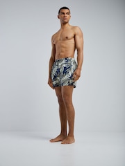 BOSS Dark Blue Piranha Printed Swim Shorts - Image 1 of 5