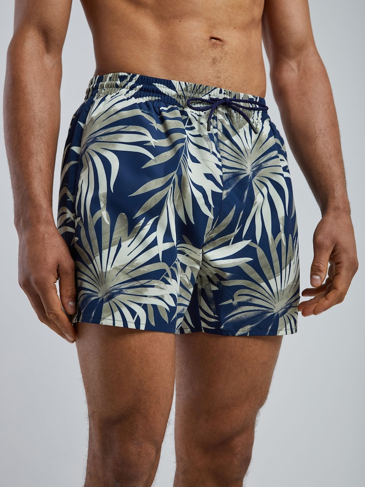 BOSS Dark Blue Piranha Printed Swim Shorts - Image 2 of 5