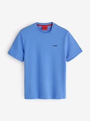 Azul - Camiseta HUGO Austin con logo de Tela waffle - Imagen 4 de 5