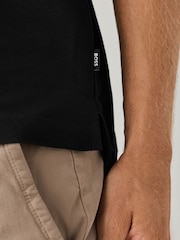 BOSS Black Regular-Fit Parlay Logo Tipped Polo Shirt - Image 4 of 5