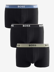 BOSS Black Power Logo Boxer Trunks 3 Pack - Image 1 of 5