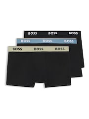 BOSS Black Power Logo Boxer Trunks 3 Pack - Image 5 of 5