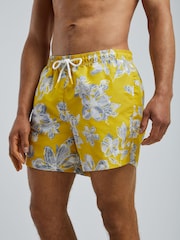 BOSS Yellow Discus Printed Swim Shorts - Image 2 of 5