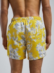 BOSS Yellow Discus Printed Swim Shorts - Image 3 of 5