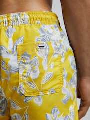 BOSS Yellow Discus Printed Swim Shorts - Image 5 of 5