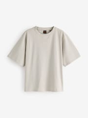 BOSS Natural Enis Short Sleeve Logo T-Shirt - Image 1 of 2