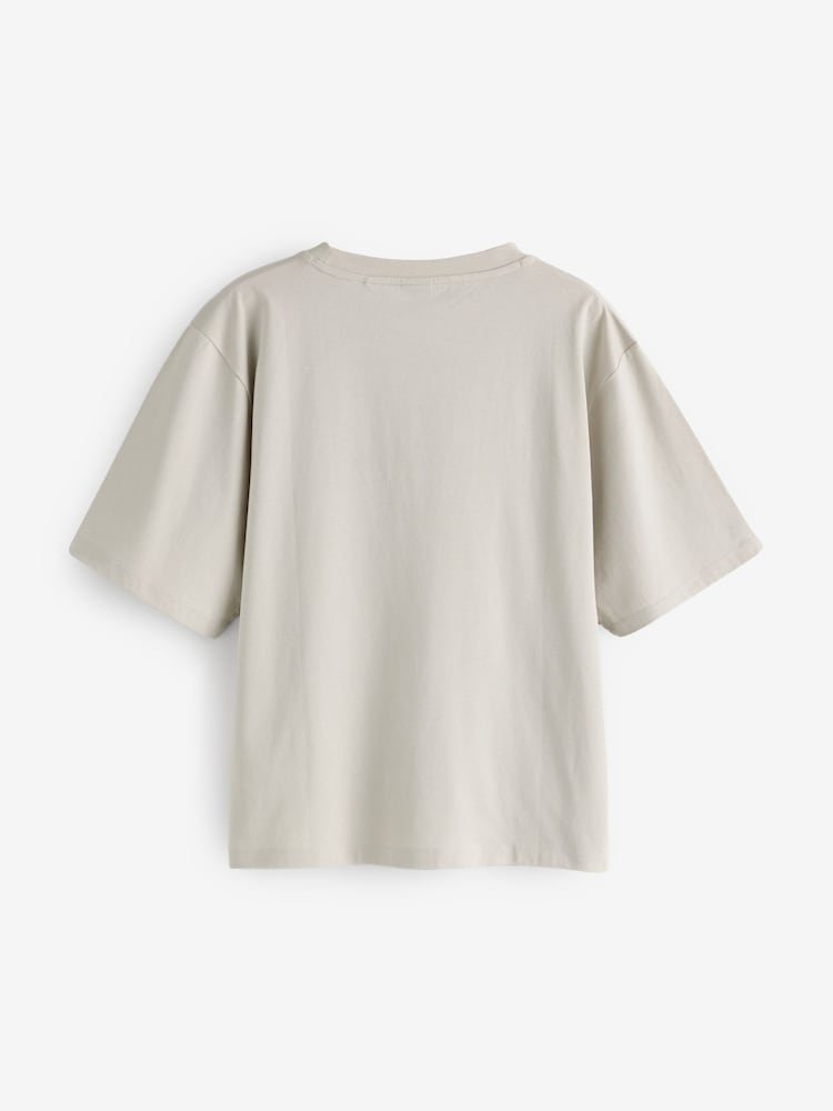 BOSS Natural Enis Short Sleeve Logo T-Shirt - Image 2 of 2 BOSS Natural Enis Short Sleeve Logo T-Shirt - Image 2 of 2