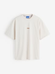 HUGO White Nalono Relaxed Fit Logo T-Shirt - Image 1 of 2