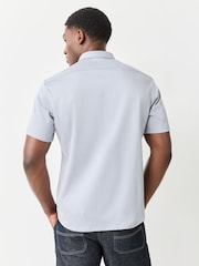 BOSS Grey Motion Cotton Regular Fit Short Sleeve Shirt - Image 2 of 3