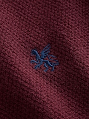 Plum Purple Long Sleeve Quarter Zip Knitted Jumper (3-16yrs) - Image 4 of 5