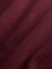 Plum Purple Long Sleeve Quarter Zip Knitted Jumper (3-16yrs) - Image 5 of 5
