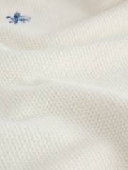 White Long Sleeve Quarter Zip Knitted Jumper (3-16yrs) - Image 8 of 8