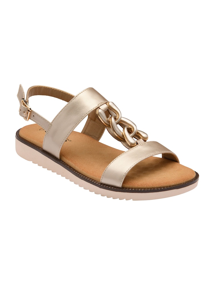 Lotus Gold Casual Wedge Sandals - Image 1 of 4 Lotus Gold Casual Wedge Sandals - Image 1 of 4