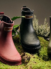 Barbour® Black Abbeyfield Packable Ankle Wellington Boots - Image 1 of 3