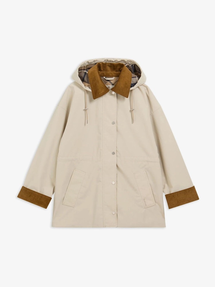 Barbour® Light Beige Evelyn Showerproof Jacket - Image 1 of 1 Barbour® Light Beige Evelyn Showerproof Jacket - Image 1 of 1