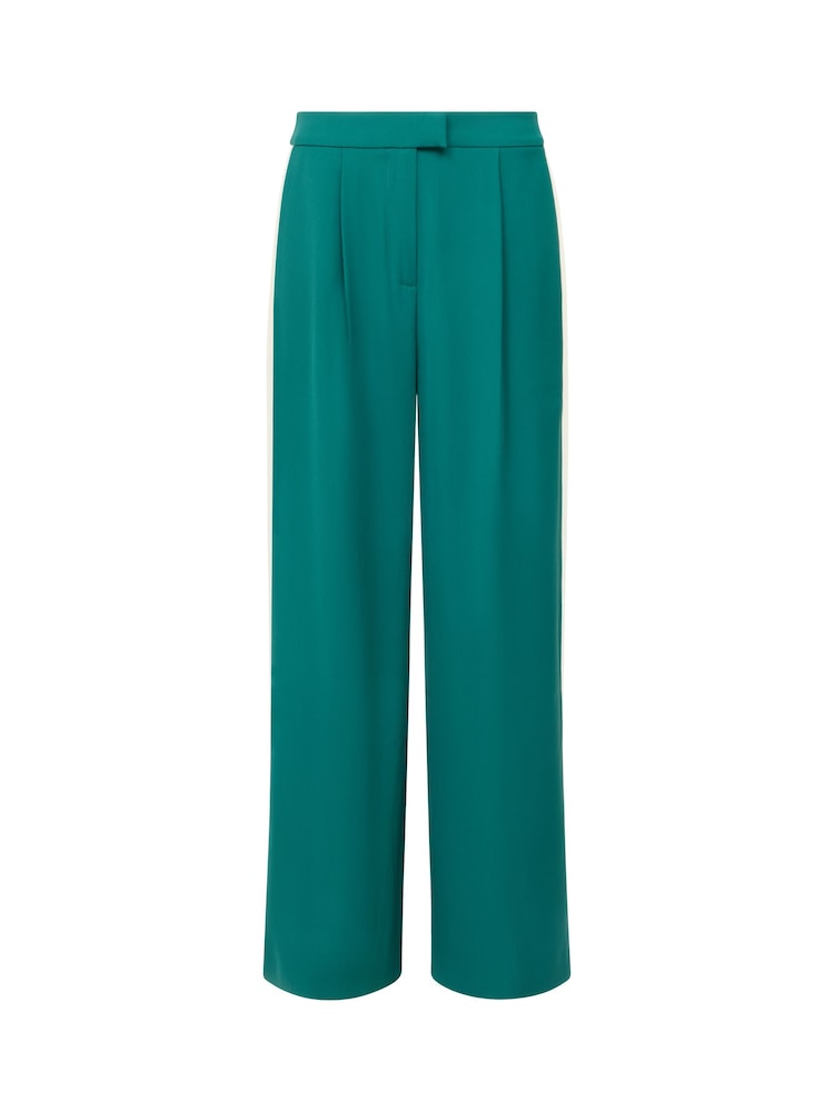 French Connection Green Vinnie Suting Side Stripe Wide Leg Trousers - Image 6 of 6 French Connection Green Vinnie Suting Side Stripe Wide Leg Trousers - Image 6 of 6