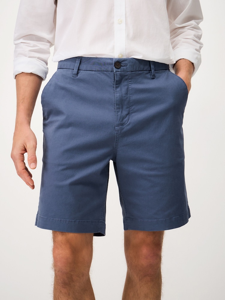 Crew Clothing Blue Bermuda Stretch Chino Shorts - Image 1 of 4