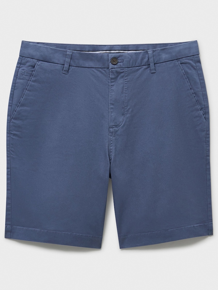 Crew Clothing Blue Bermuda Stretch Chino Shorts - Image 4 of 4