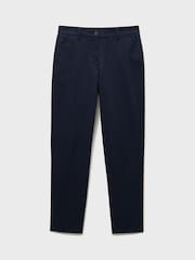 Crew Clothing Blue Garment-Washed Chino Trousers - Image 5 of 5
