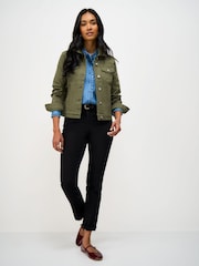 Crew Clothing Green Denim Western Jacket - Image 3 of 5