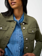 Crew Clothing Green Denim Western Jacket - Image 4 of 5