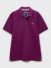 Crew Clothing Purple Classic Cotton Piqué Polo Shirt - Image 5 of 5