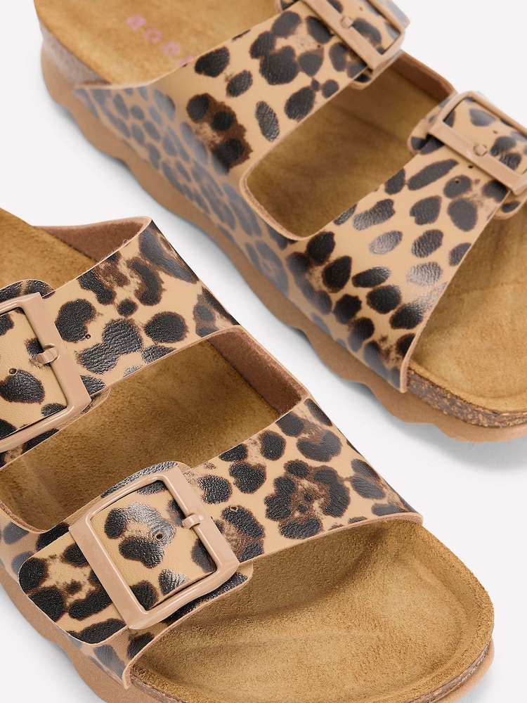 Boden Brown Lyla Printed Buckle Sliders - Image 3 of 3 Boden Brown Lyla Printed Buckle Sliders - Image 3 of 3