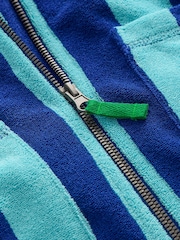 Boden Blue Towelling Zip-up Throw-on Cover Up - Image 3 of 3
