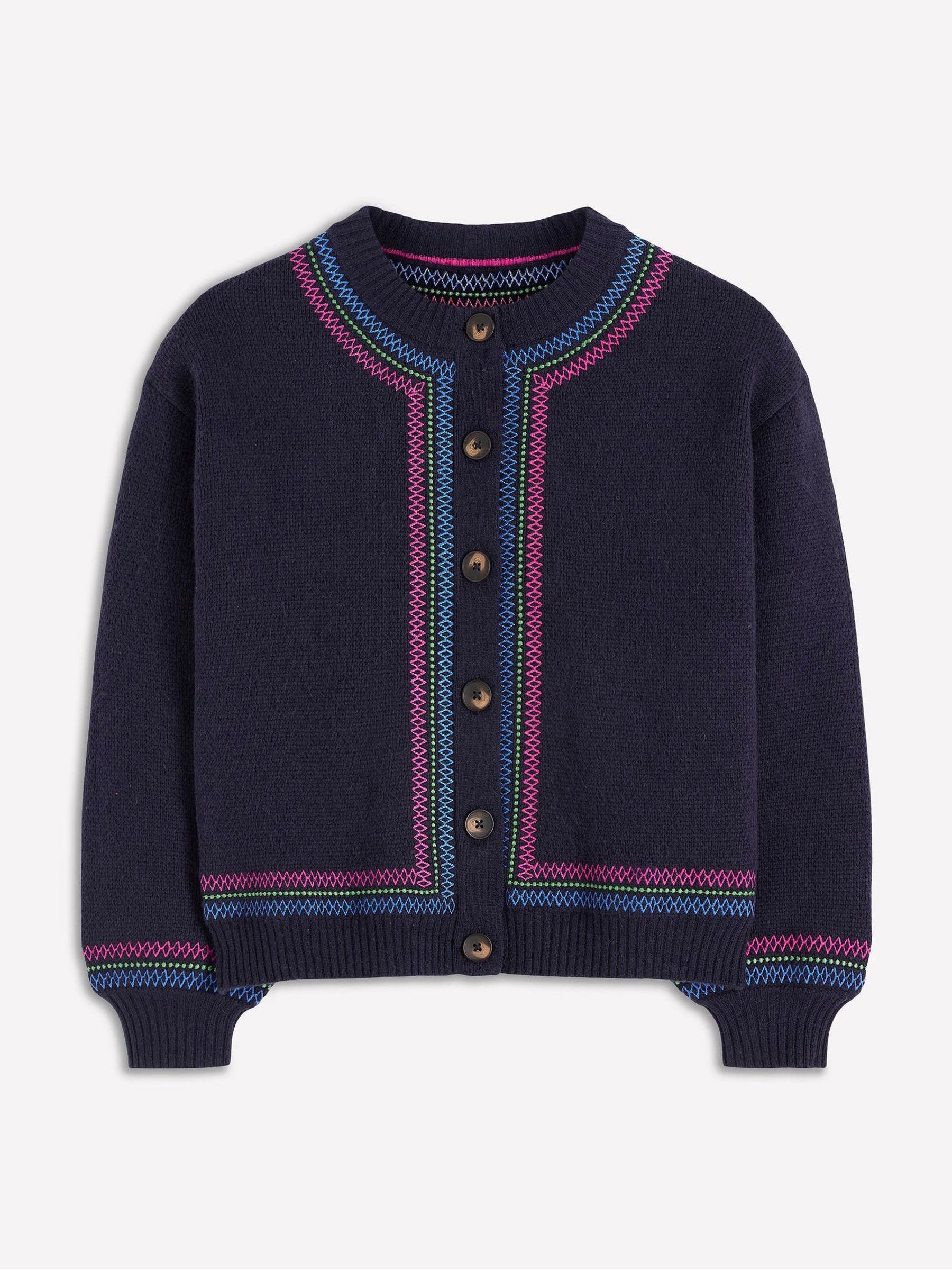 Buy Boden Blue Abi Jacquard Cardigan from Next USA