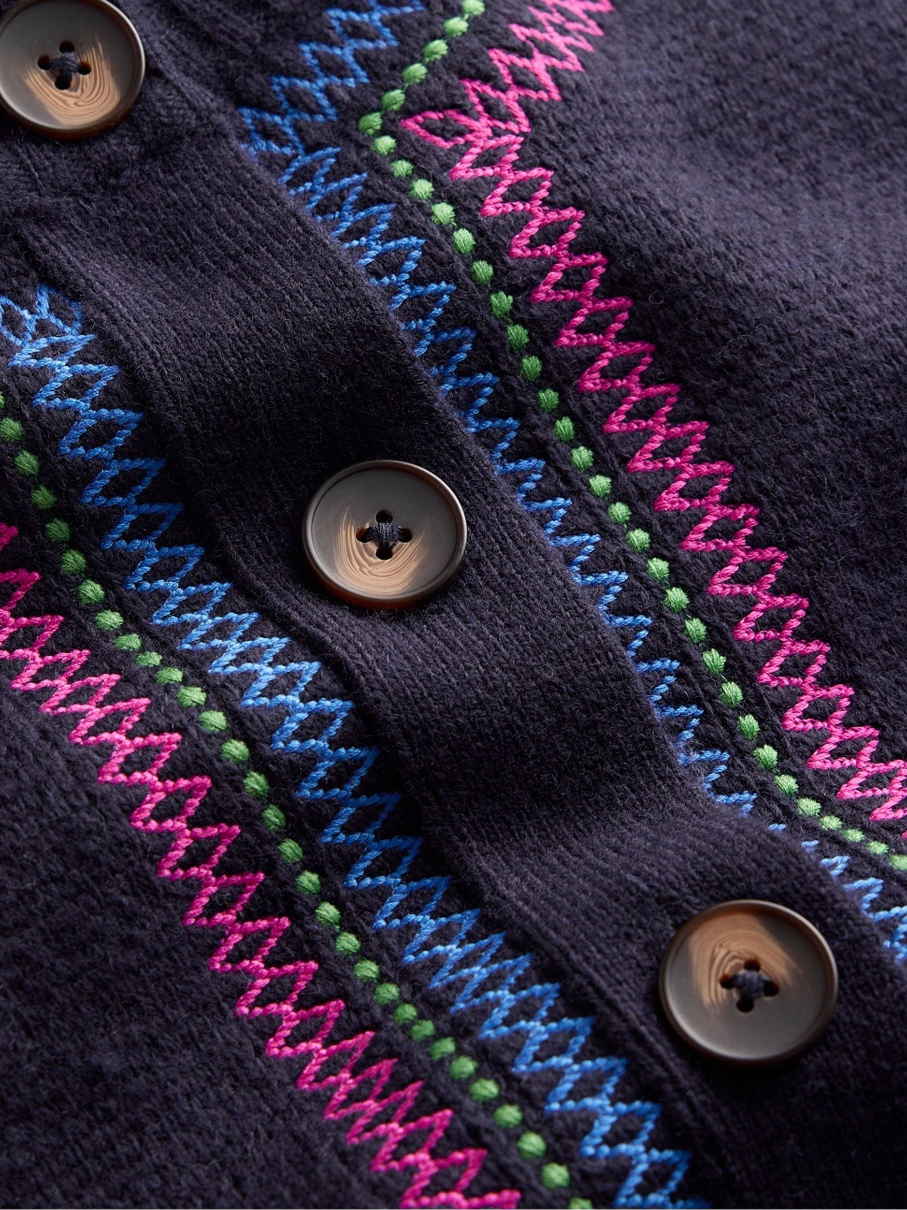 Buy Boden Blue Abi Jacquard Cardigan from Next USA