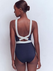 Boden Blue Campania Cross-Back Swimsuit - Image 2 of 7