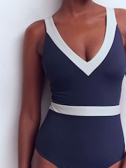 Boden Blue Campania Cross-Back Swimsuit - Image 4 of 7