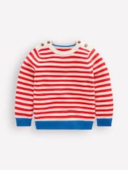 Boden Red Chunky Jumper - Image 1 of 3