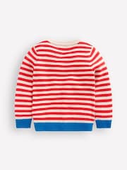 Boden Red Chunky Jumper - Image 2 of 3