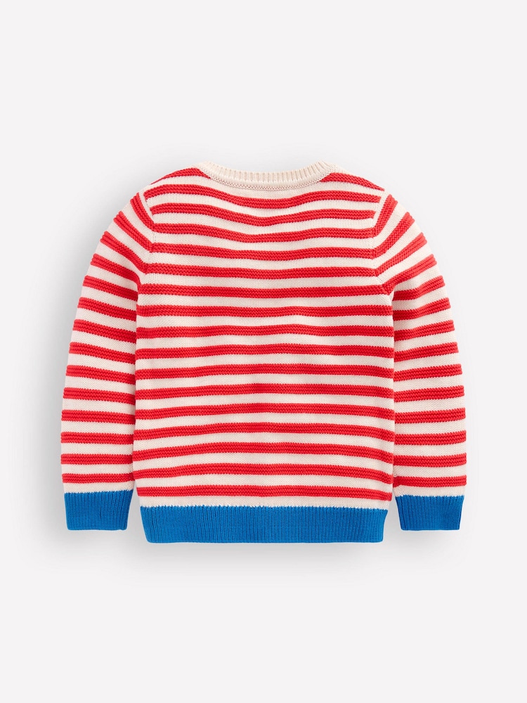 Boden Red Chunky Jumper - Image 2 of 3