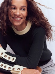 Boden Grace Colourblock Jumper - תמונה 2 מתוך 6