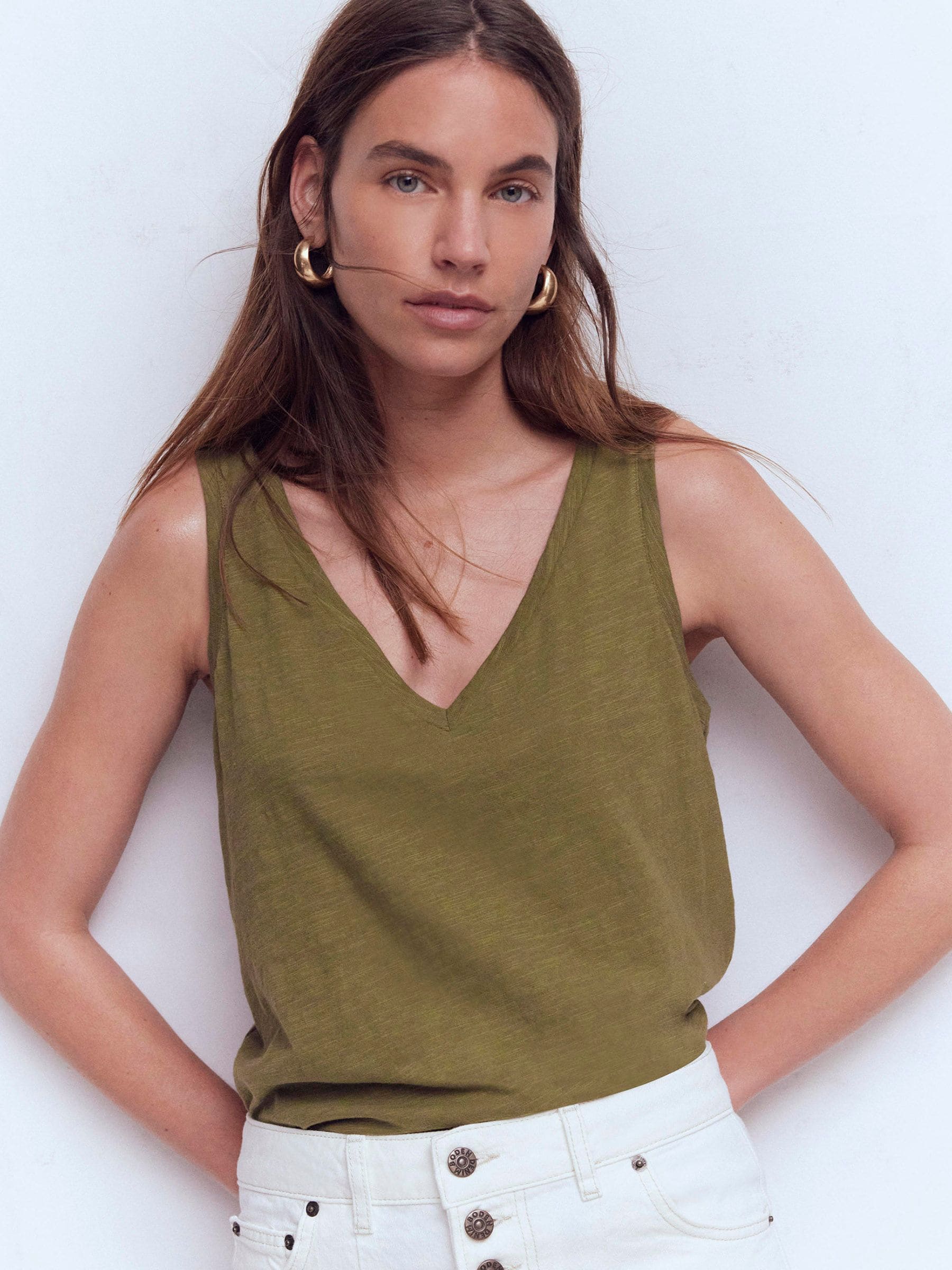 Buy Boden V-Neck Slub Vest з сайту Next Ukraine