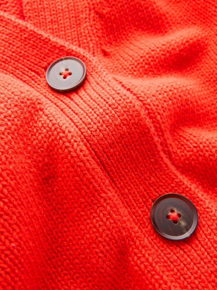 Boden Orange Lucy Relaxed Cotton Cardigan - Image 7 of 7 Boden Orange Lucy Relaxed Cotton Cardigan - Image 7 of 7