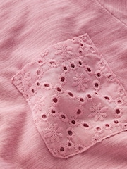 Boden Pink Broderie Pocket Jersey Dress - Image 2 of 2