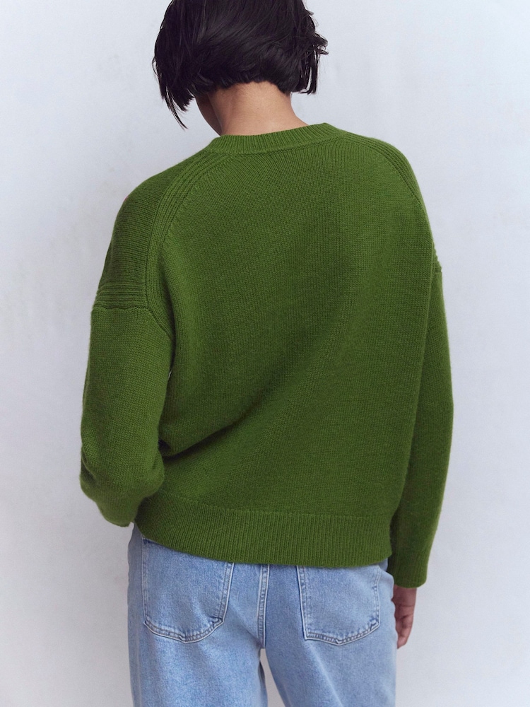 Boden Green Isa Embroidered Jumper - Image 2 of 7 Boden Green Isa Embroidered Jumper - Image 2 of 7